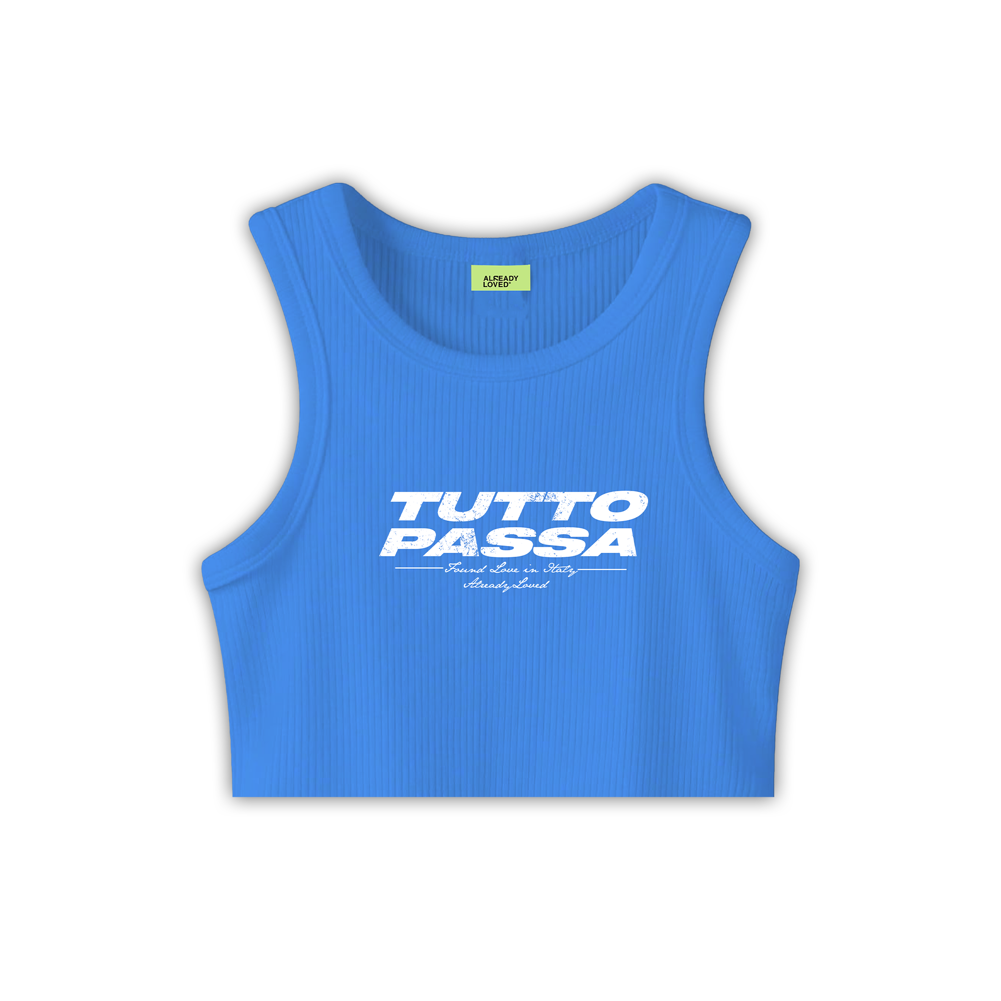 "Tutto Passa" Blue Crop Top™ S/s 2026
