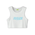 "Tutto Passa" White Crop Top™ S/s 2026