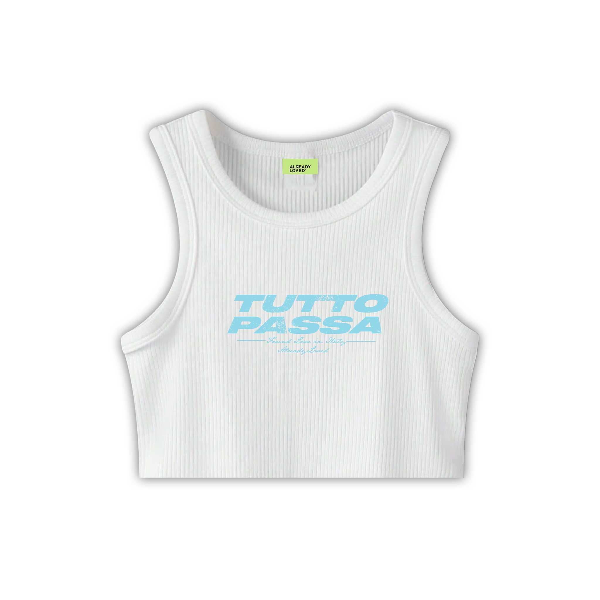 "Tutto Passa" White Crop Top™ S/s 2026