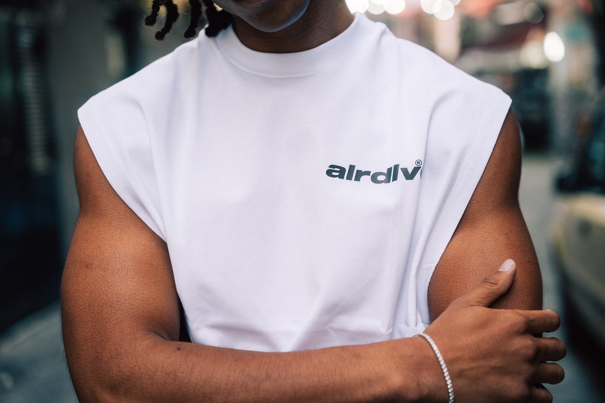 "alrdlvd" White Sleeveless™ S/s 2026