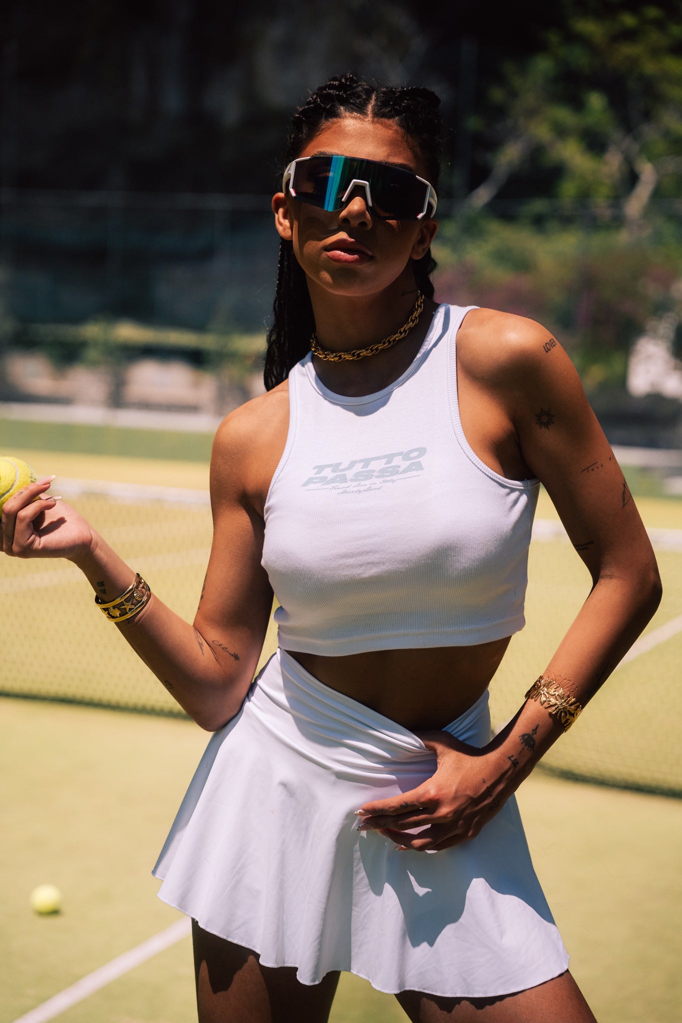 "Tutto Passa" White Crop Top™ S/s 2026