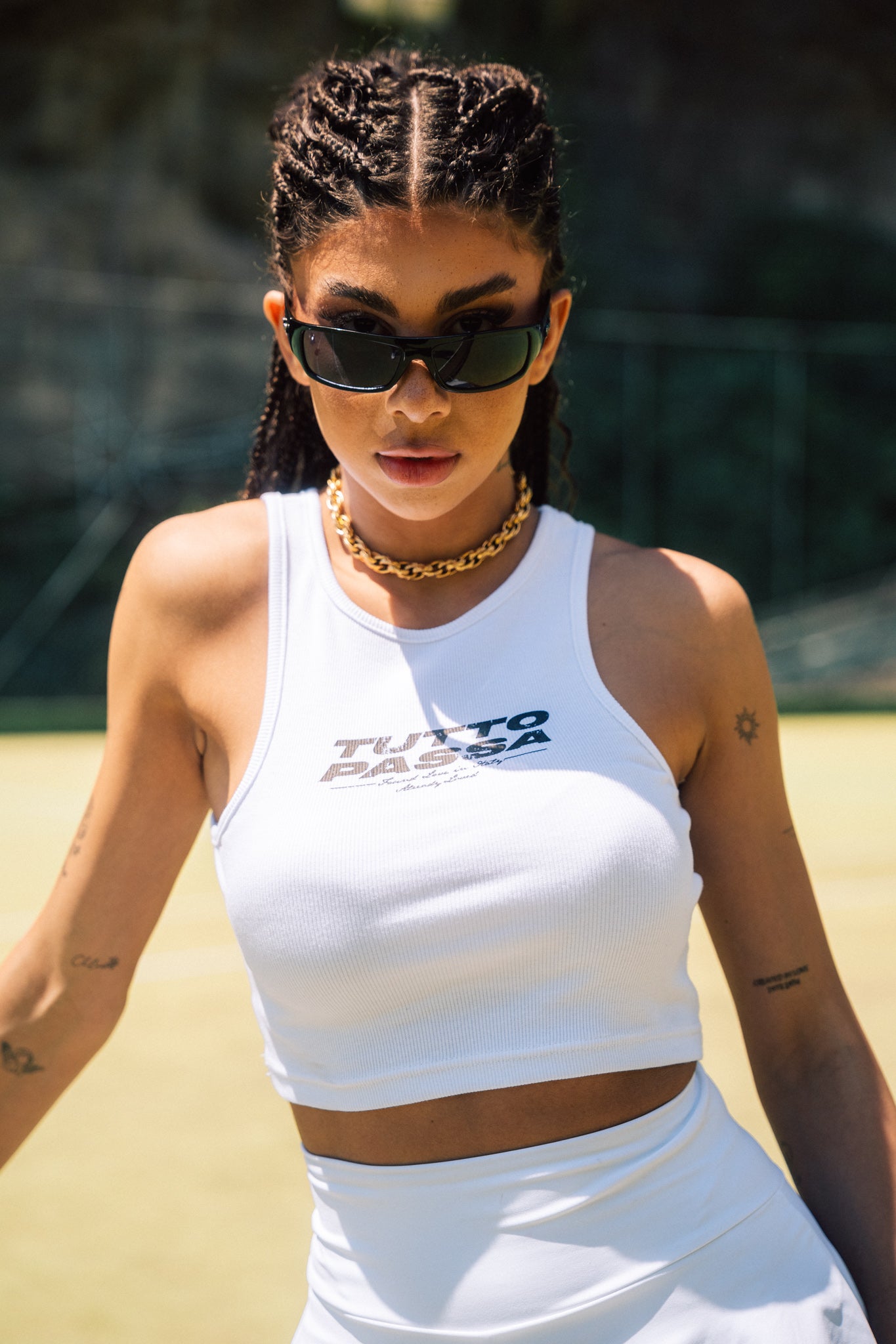 "Tutto Passa" White Crop Top™ S/s 2026