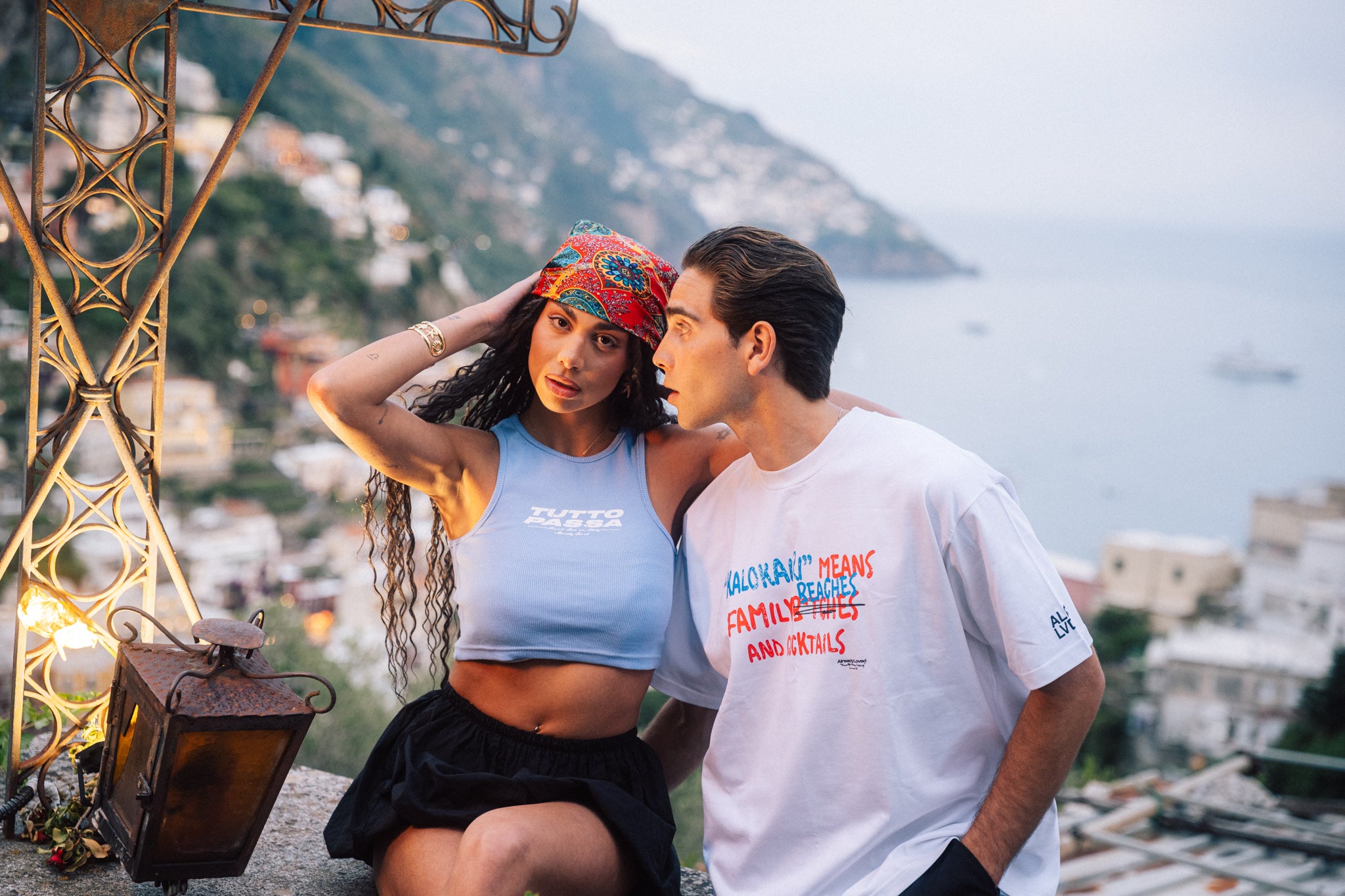 "Tutto Passa" Blue Crop Top™ S/s 2026