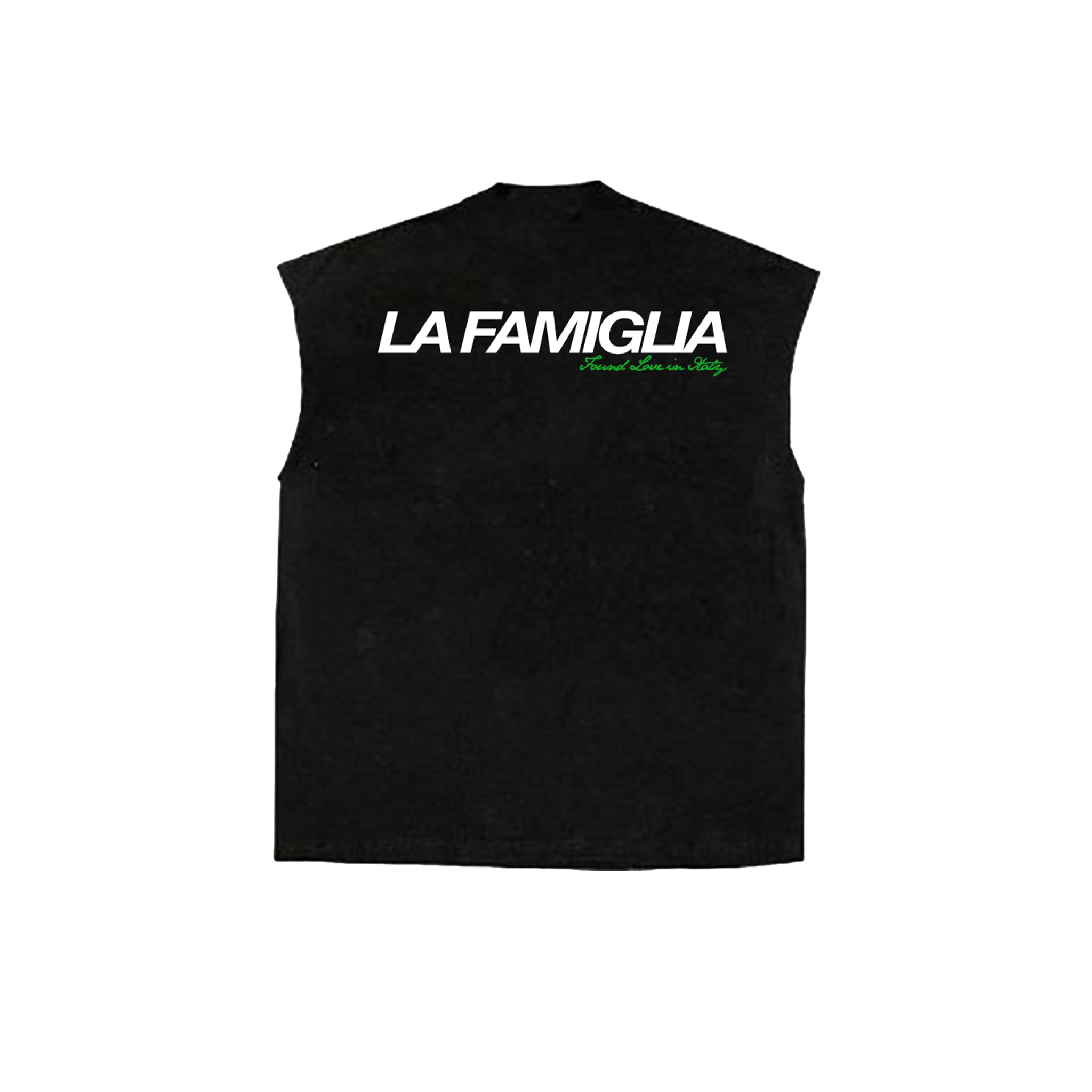 "Found Love in Italy" Black Sleeveless™ S/s 2026